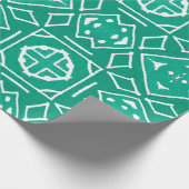 Papier Cadeau Dessin d'art africain. Impression tribale. Ikat Ch (Coin)