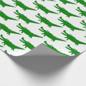 Papier Cadeau Dessin de bébé alligator mignon (Coin)