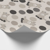 Papier Cadeau Dessin de bébé ânes à motifs (Coin)