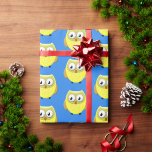 Papier Cadeau Dessin de bébé hibou