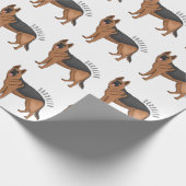 Papier Cadeau dessin de berger allemand (Coin)