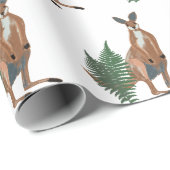 Papier Cadeau Dessin de Kangaroo (Coin rond)