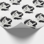 Papier Cadeau Dessin de main, amour, langue des signes (Coin)