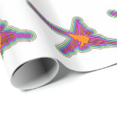 Papier Cadeau Dessin de Nazca Hummingbird Pérou (Coin rond)