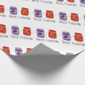 Papier Cadeau Dessin de PB et J Best Friends Pb et J BFF (Coin)