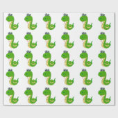 Papier Cadeau Dessin de serpent (Plat)