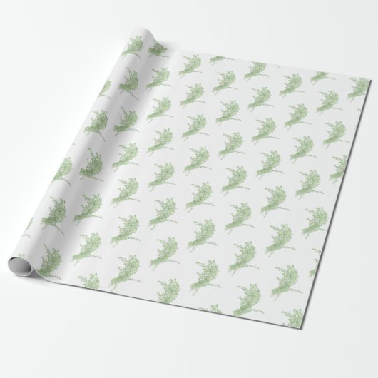 Papier Cadeau Dessin de Thym (Déroulé)
