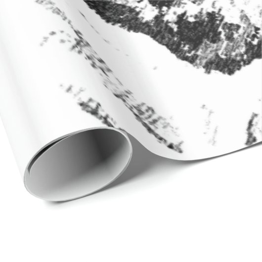 Papier Cadeau Dessin d'illustration de chien de chiwawa (Coin rond)