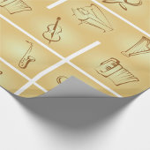 Papier Cadeau Dessin d'instruments de musique