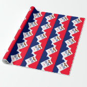 Papier Cadeau Dessin du drapeau de l'Iowa (Déroulé)