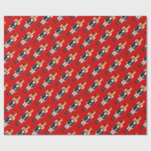 Papier Cadeau Dessin du soldat du jouet Nutty Nutcracker (Plat)