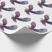 Papier Cadeau Dessin d'un aigle, concept 4 juillet (Coin)