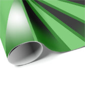 Papier Cadeau Dessin en perspective de fond couleur dégradé vert (Coin rond)