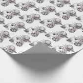 Papier Cadeau Dessin floral Tangle - (Coin)