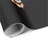 Papier Cadeau Dessin Français Bulldog original aquarelle (Coin rond)