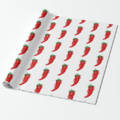 Papier Cadeau Dessin Motif Hot Pepper Diva (Déroulé)