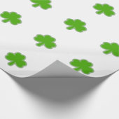 Papier Cadeau Dessin Shamrock de Saint Patrick (Coin)
