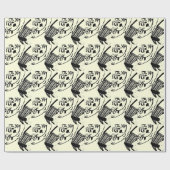 Papier Cadeau Dessin sur lapin (Plat)