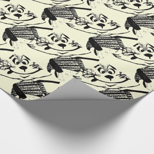 Papier Cadeau Dessin sur lapin (Coin)
