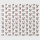 Papier Cadeau Dessin Yorkshire Terrier (Plat)