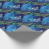 Papier Cadeau Dessous artistique frais de pastenague (Coin)