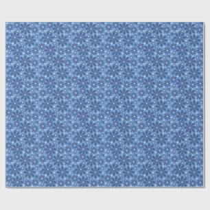Papier Cadeau Dessous de verre à motifs floraux bleus - Bureau é