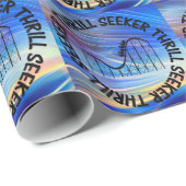 PAPIER CADEAU DESSOUS DE VERRE ROLLER DE RECHERCHEUR DE THRILL (Coin rond)