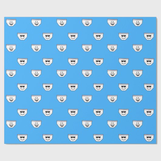 Papier Cadeau Dessous d'Emojipants (Plat)