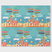 Papier Cadeau Destinations de vacances (Plat)