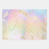 Papier Cadeau détails de feuille simulée élégant abstrait (Devant 3)