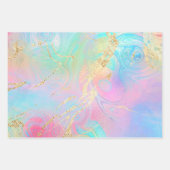 Papier Cadeau détails de feuille simulée élégant abstrait (Devant)