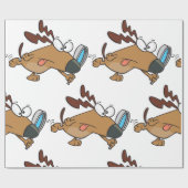 Papier Cadeau Détecteur de chien avec verre grossissant (Plat)