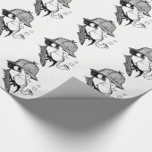 Papier Cadeau Détective de tabagisme de tuyau (Coin)