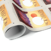 Papier Cadeau Détendez-vous sur Kepler 16b annonce de vacances t (Coin rond)