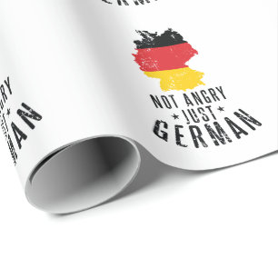 Papier Cadeau Deutschland pas en colère juste allemand