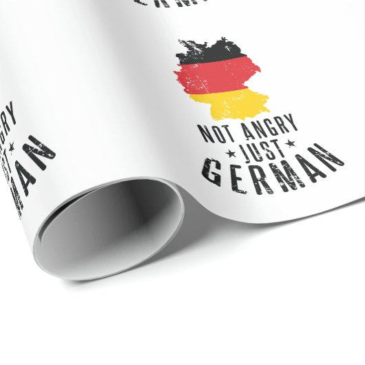 Papier Cadeau Deutschland pas en colère juste allemand (Coin rond)