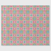 Papier Cadeau deux anges enveloppant du papier (Plat)