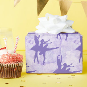 Papier Cadeau Deux Ballerinas Lavender Toutes Les Occasions
