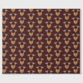 Papier Cadeau Deux belles girafes (Plat)