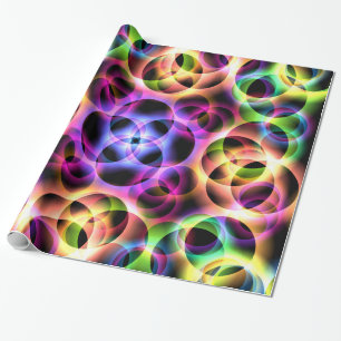 Papier Cadeau Deux bulles arc-en-ciel