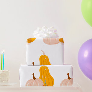 Papier Cadeau Deux Citrouilles