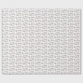 Papier Cadeau Deux Éffrayant Mignonne Halloween rose Joyeux anni (Plat)