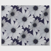 Papier Cadeau deux fleurs blanches (Plat)