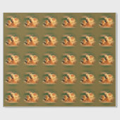 Papier Cadeau Deux Groundhogs sortant le jour de Groundhogs (Plat)