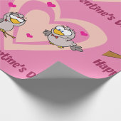 Papier Cadeau Deux Inséparables