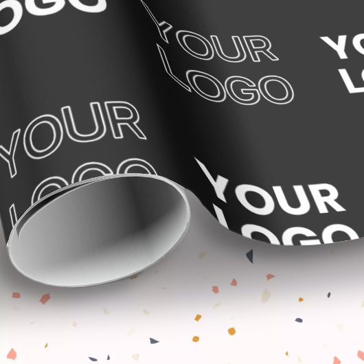 Papier Cadeau Deux logos ou images Motif répétitif