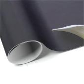 Papier Cadeau Deux lys calla sur le noir (Coin rond)