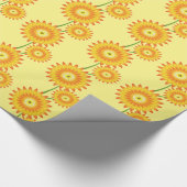 Papier Cadeau Deux Motifs de tournesol Thunder_Cove (Coin)