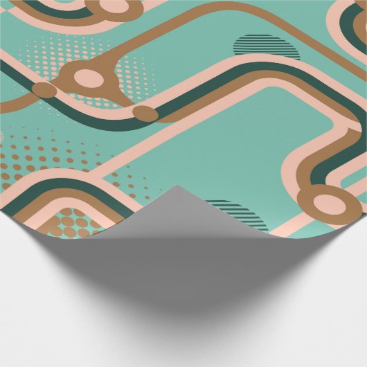 Papier Cadeau Deux motifs sans couture dans des couleurs différe (Coin)