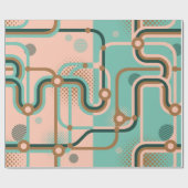 Papier Cadeau Deux motifs sans couture dans des couleurs différe (Plat)